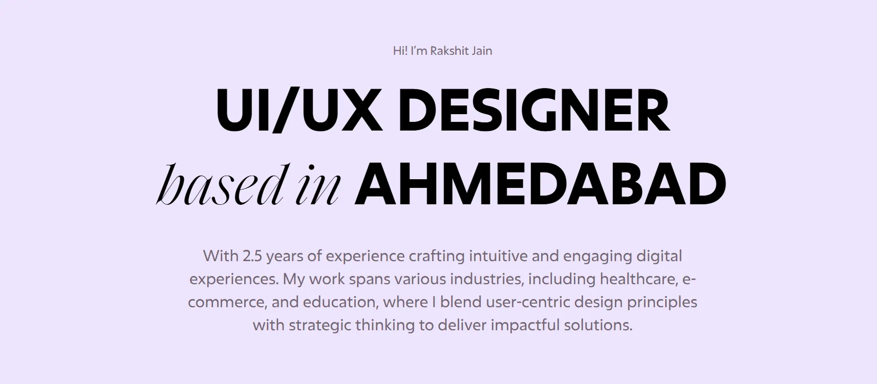 Rakshit Jain's Website